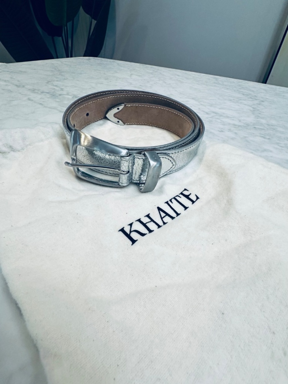 KHAITE Silver belt, size M/L - Picture 3 of 6